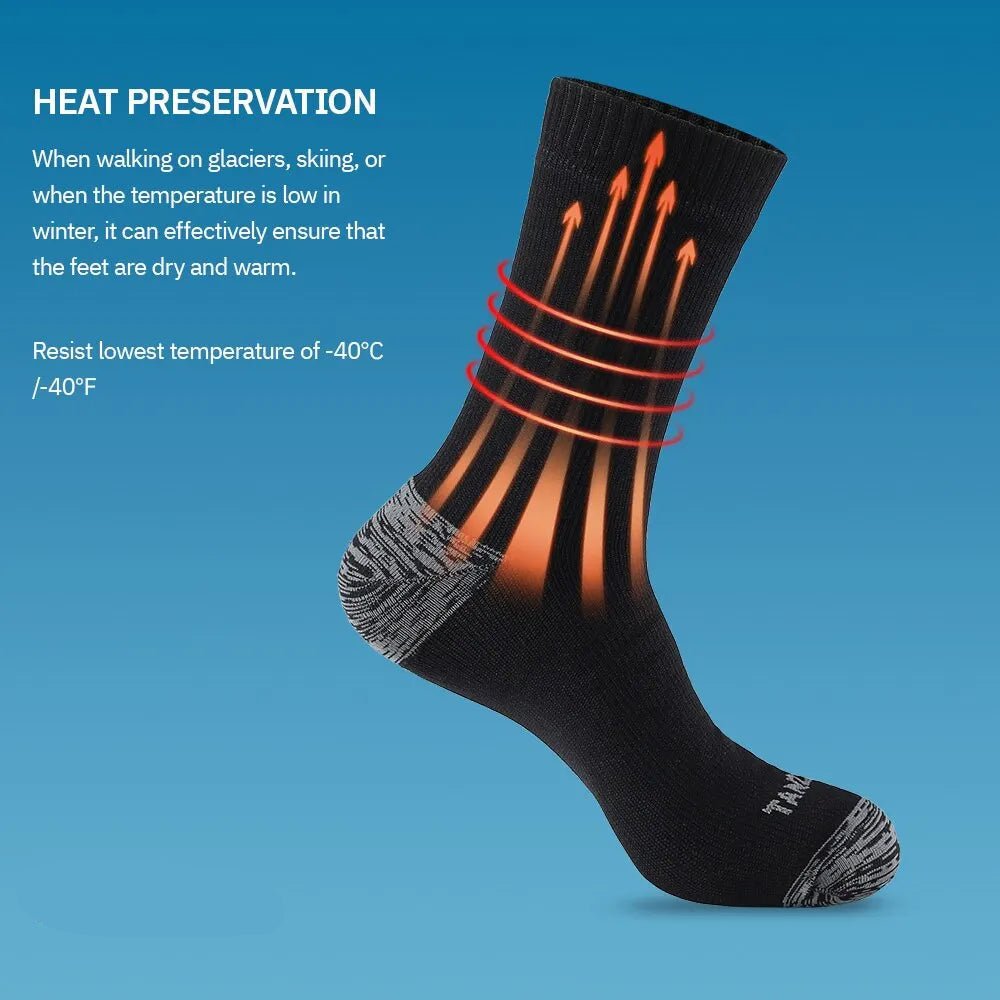 AQUATHERM PRO Calcetines impermeables para todo tipo de clima - Aislamiento térmico de tres capas, diseño transpirable