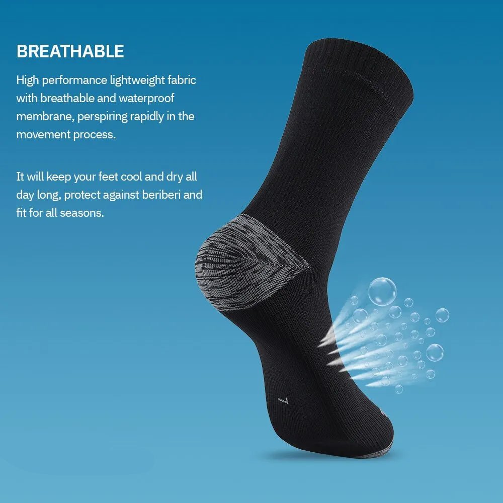 AQUATHERM PRO Calcetines impermeables para todo tipo de clima - Aislamiento térmico de tres capas, diseño transpirable