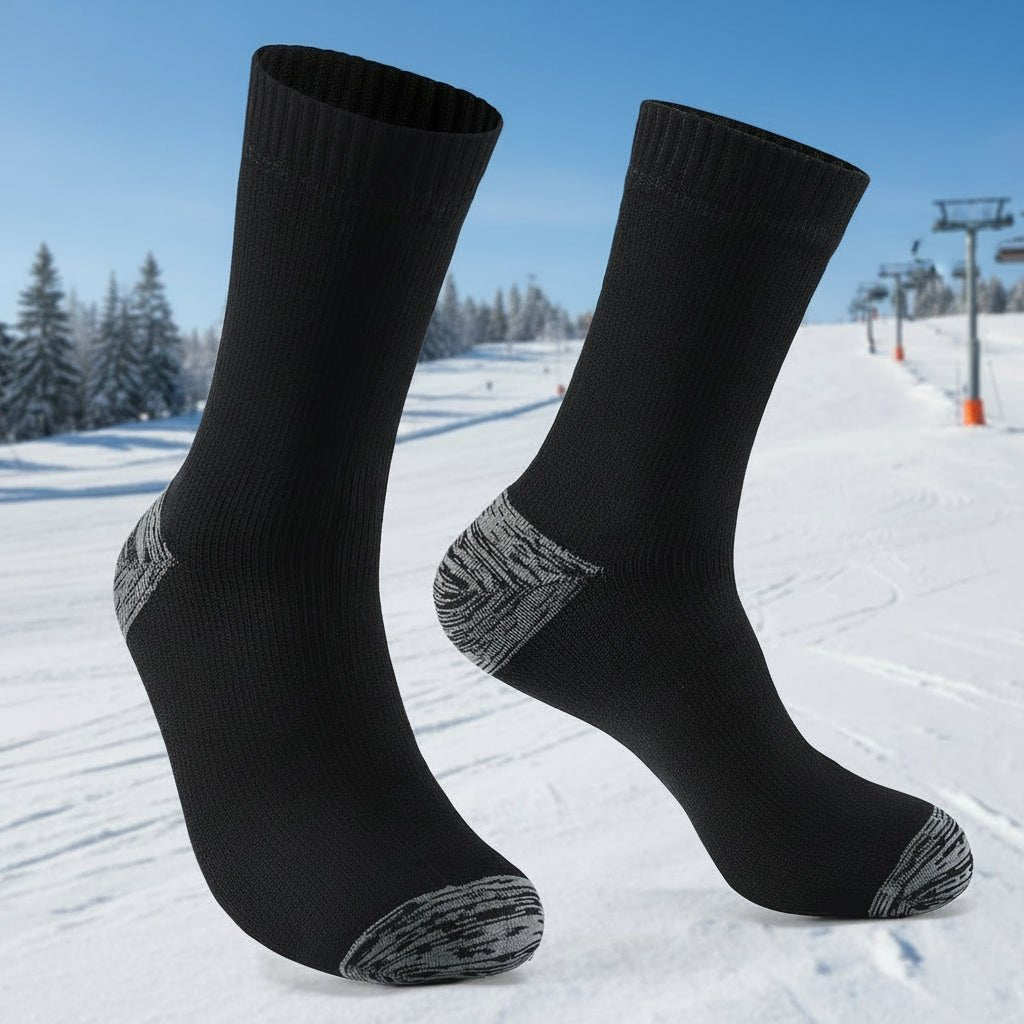 AQUATHERM PRO Calcetines impermeables para todo tipo de clima - Aislamiento térmico de tres capas, diseño transpirable