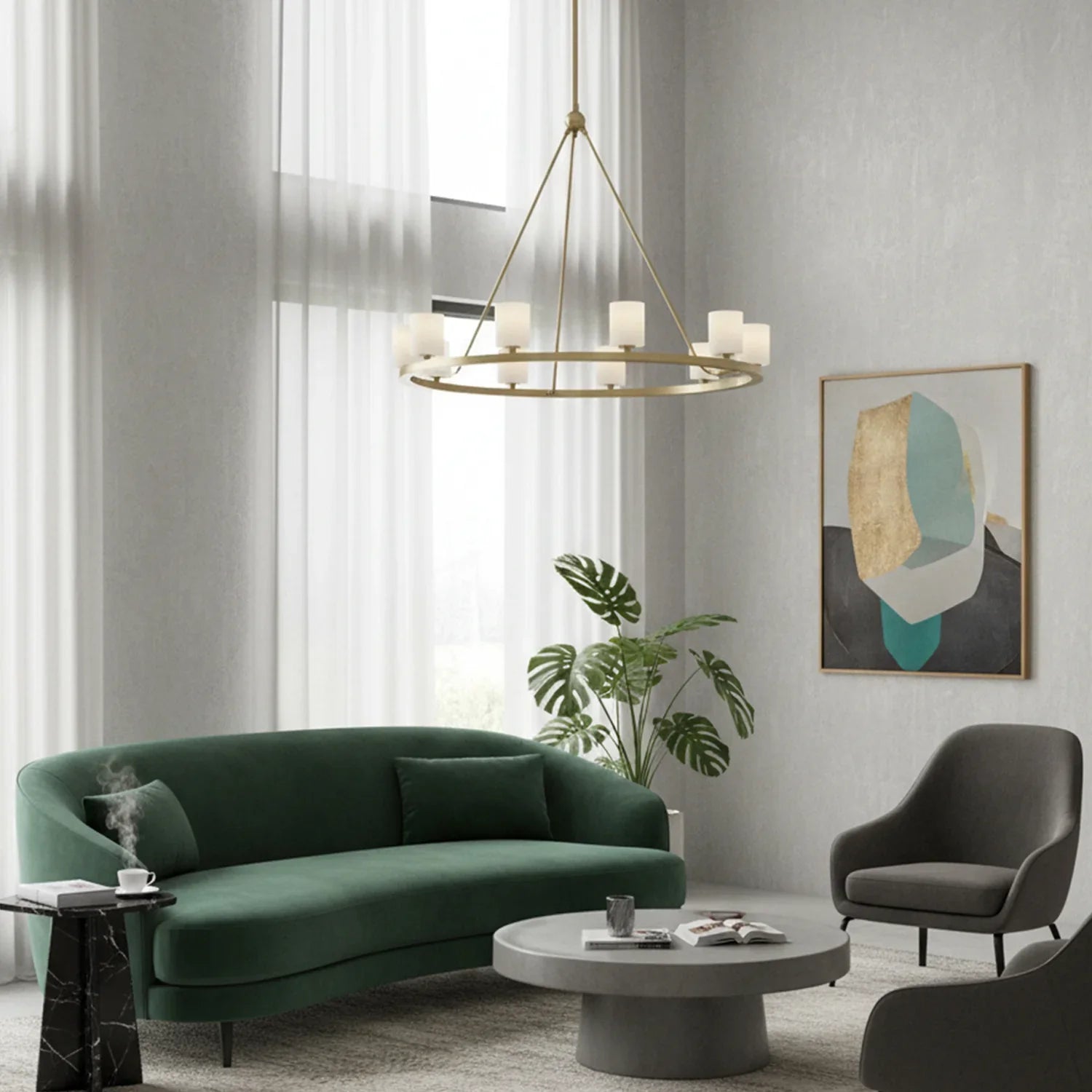 Aragon Light Alabaster Chandelier | wildoxy