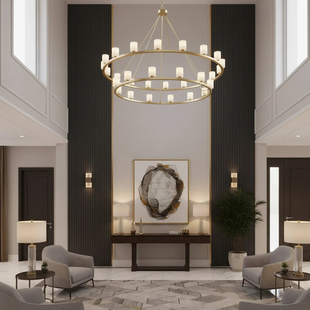Aragon Light Alabaster Chandelier | wildoxy