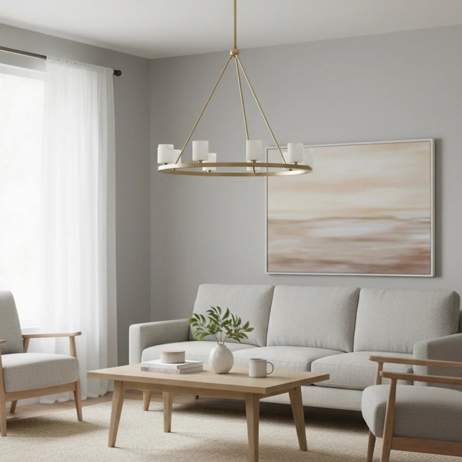 Aragon Light Alabaster Chandelier | wildoxy