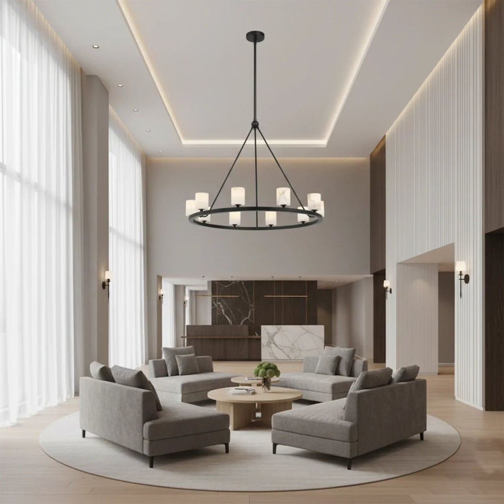 Aragon Light Alabaster Chandelier | wildoxy
