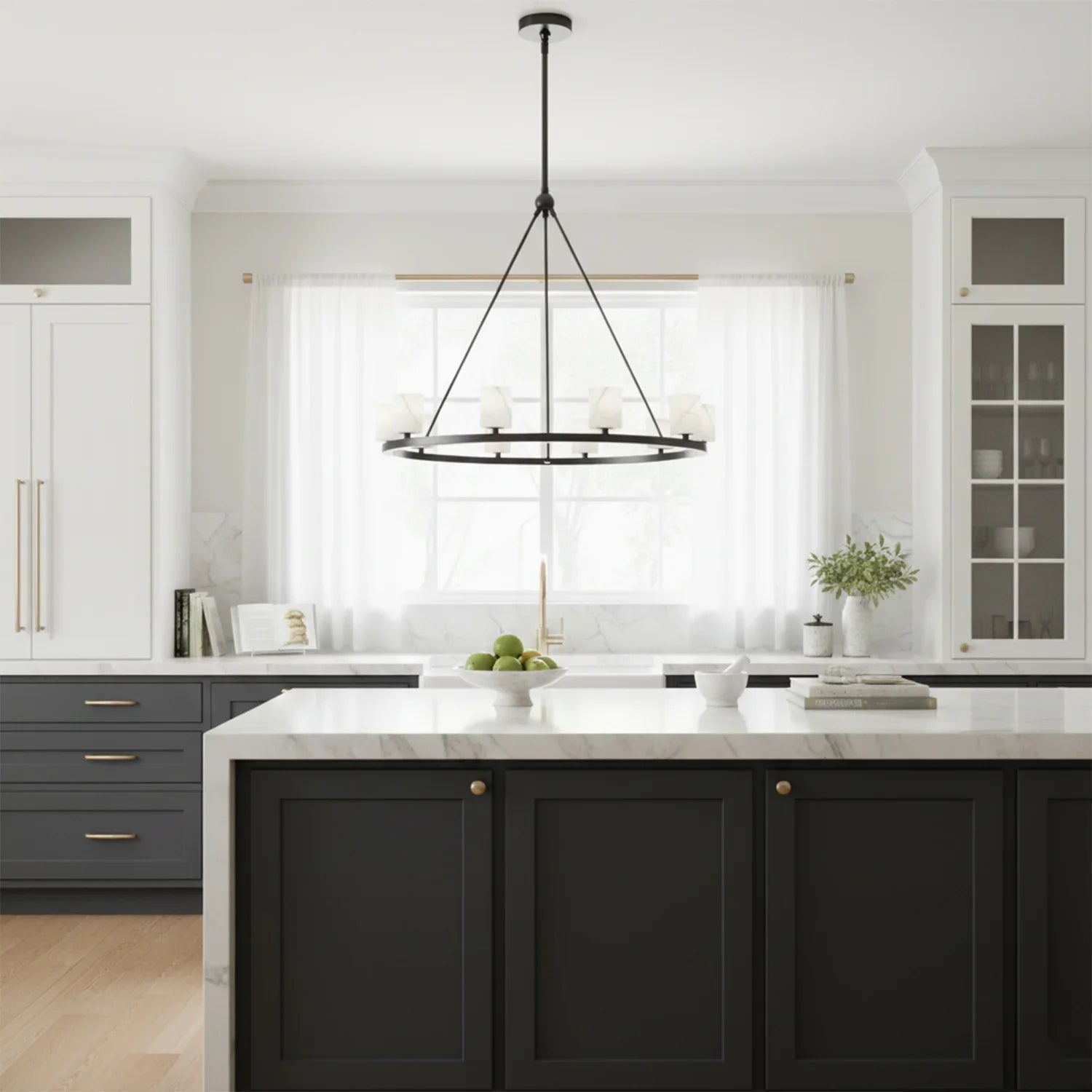 Aragon Light Alabaster Chandelier | wildoxy