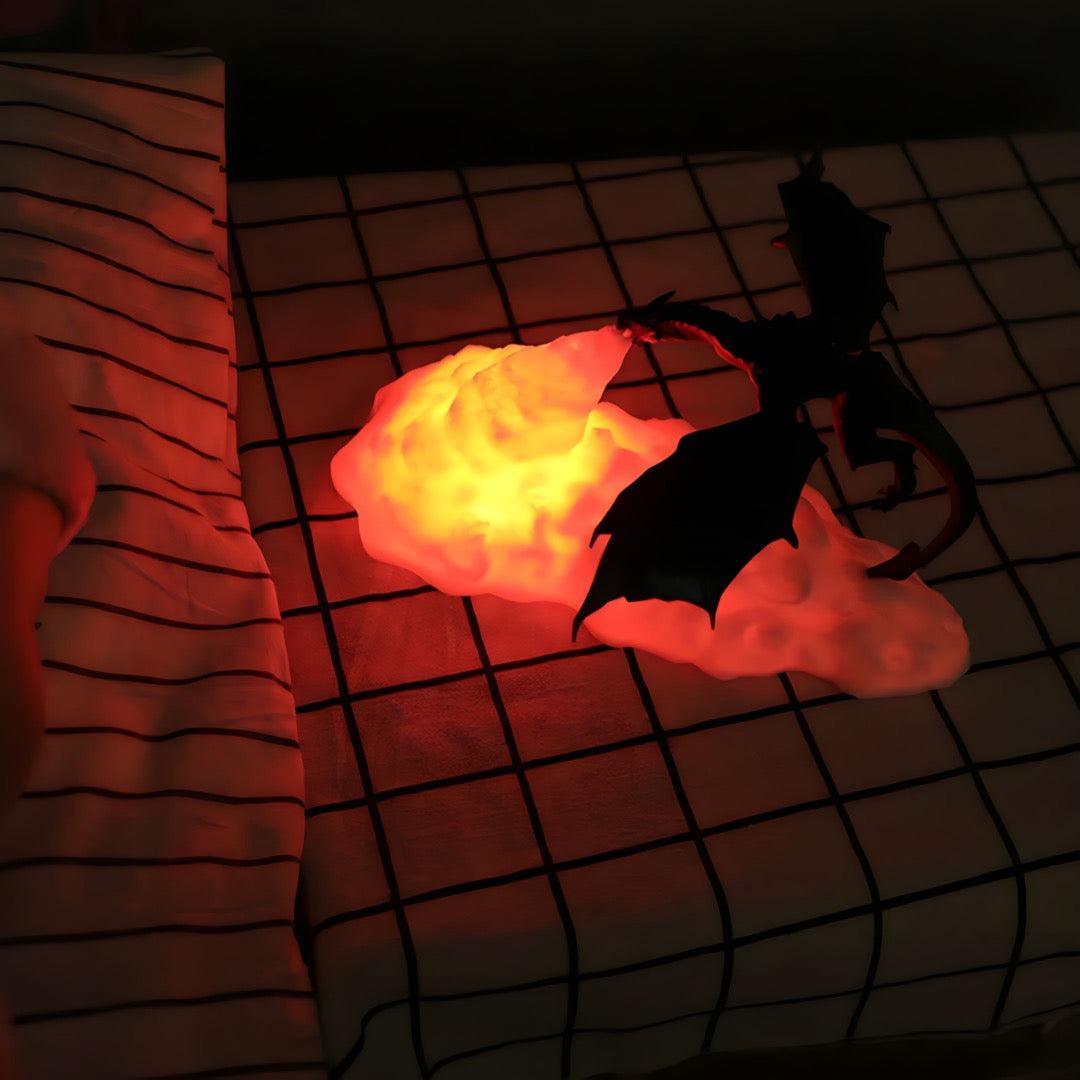 Arcanex Lámpara LED con forma de dragón - Luz de acento multicolor