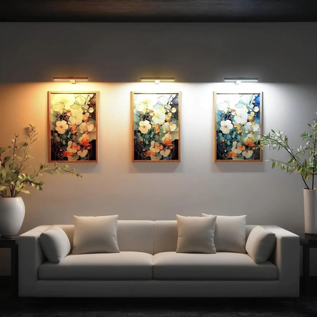 מנורת קיר LED אלחוטית ArtGlow — עיצוב נטען ללא כבל, תאורה ממוקדת ומדויקת