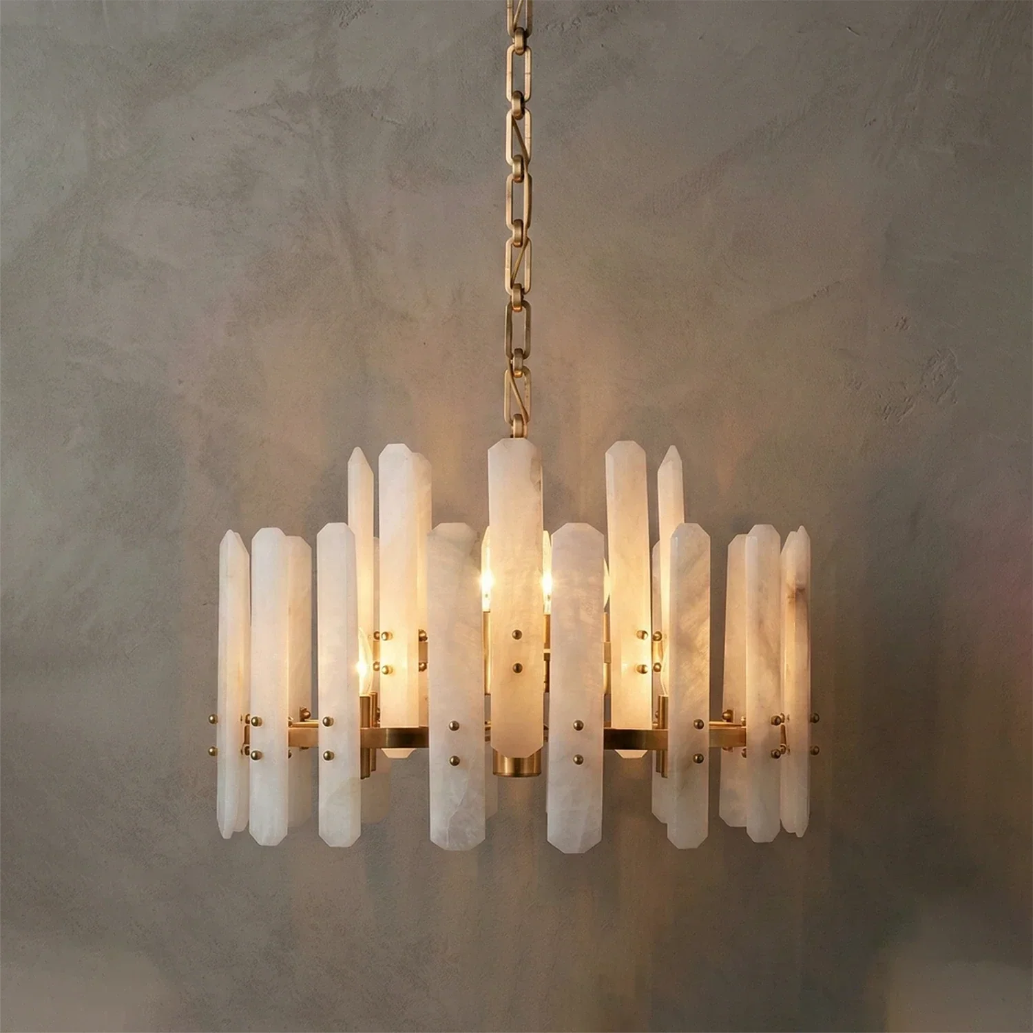 Artisanal Alabaster Large Chandelier | wildoxy