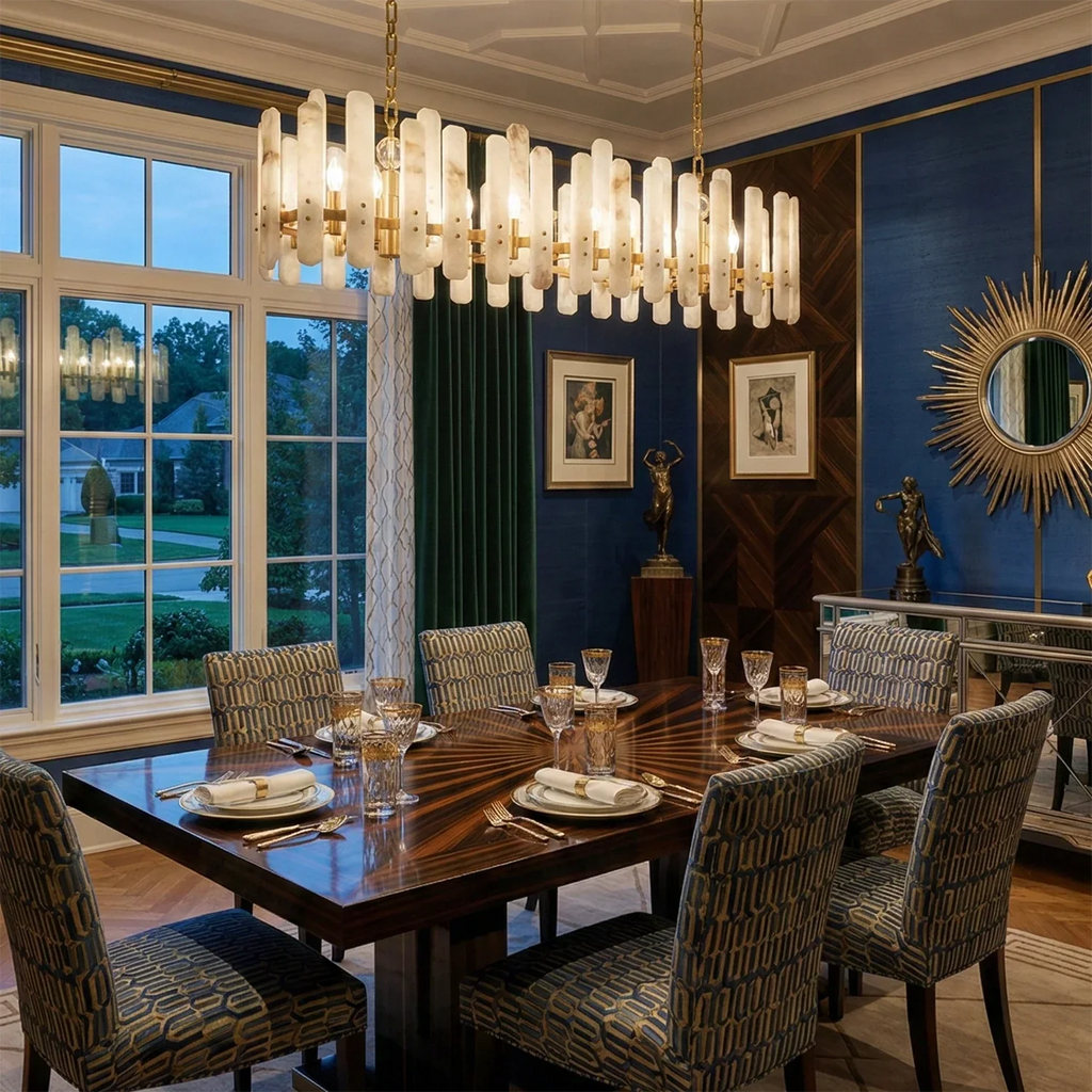 Artisanal Alabaster Large Chandelier | wildoxy