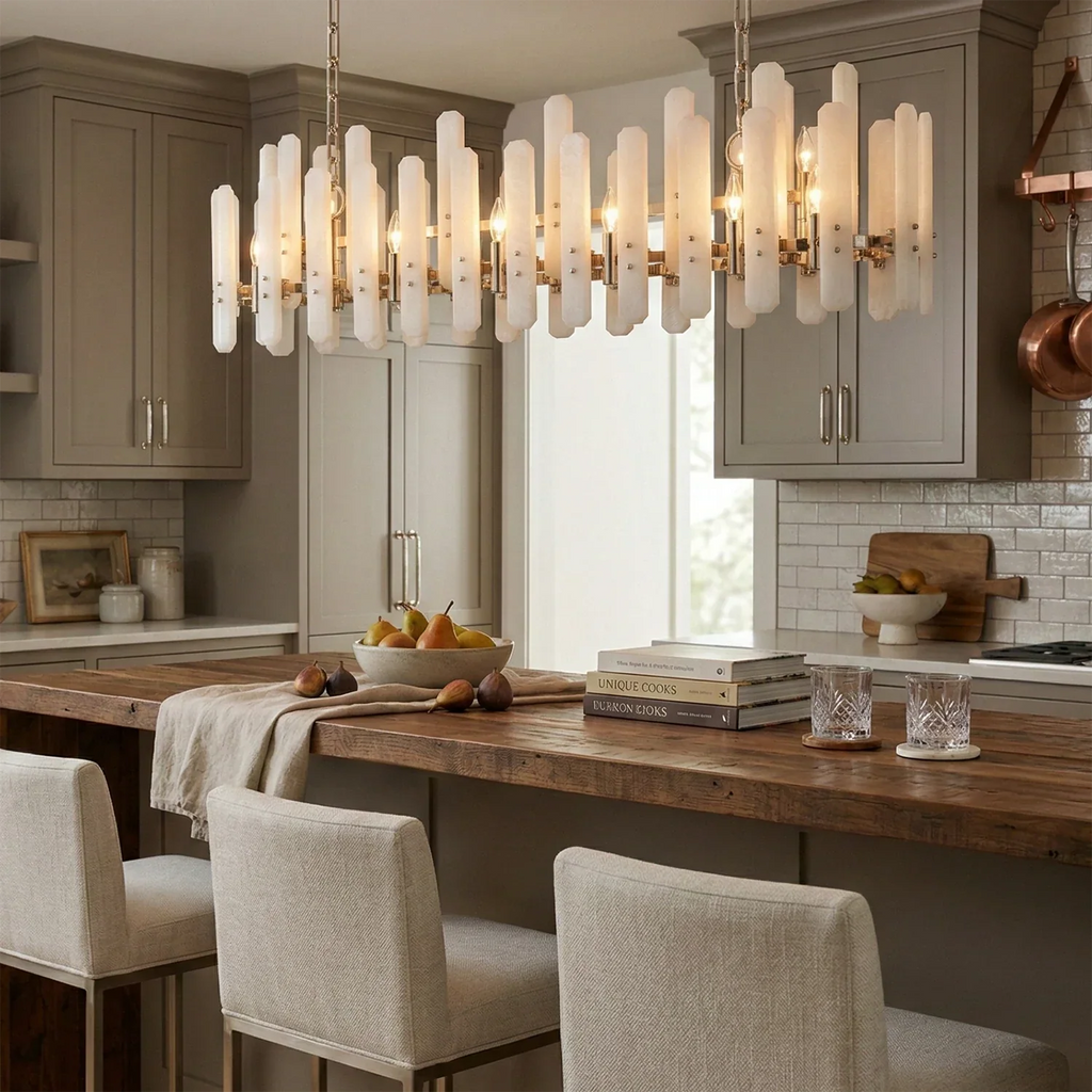 Artisanal Alabaster Large Chandelier | wildoxy
