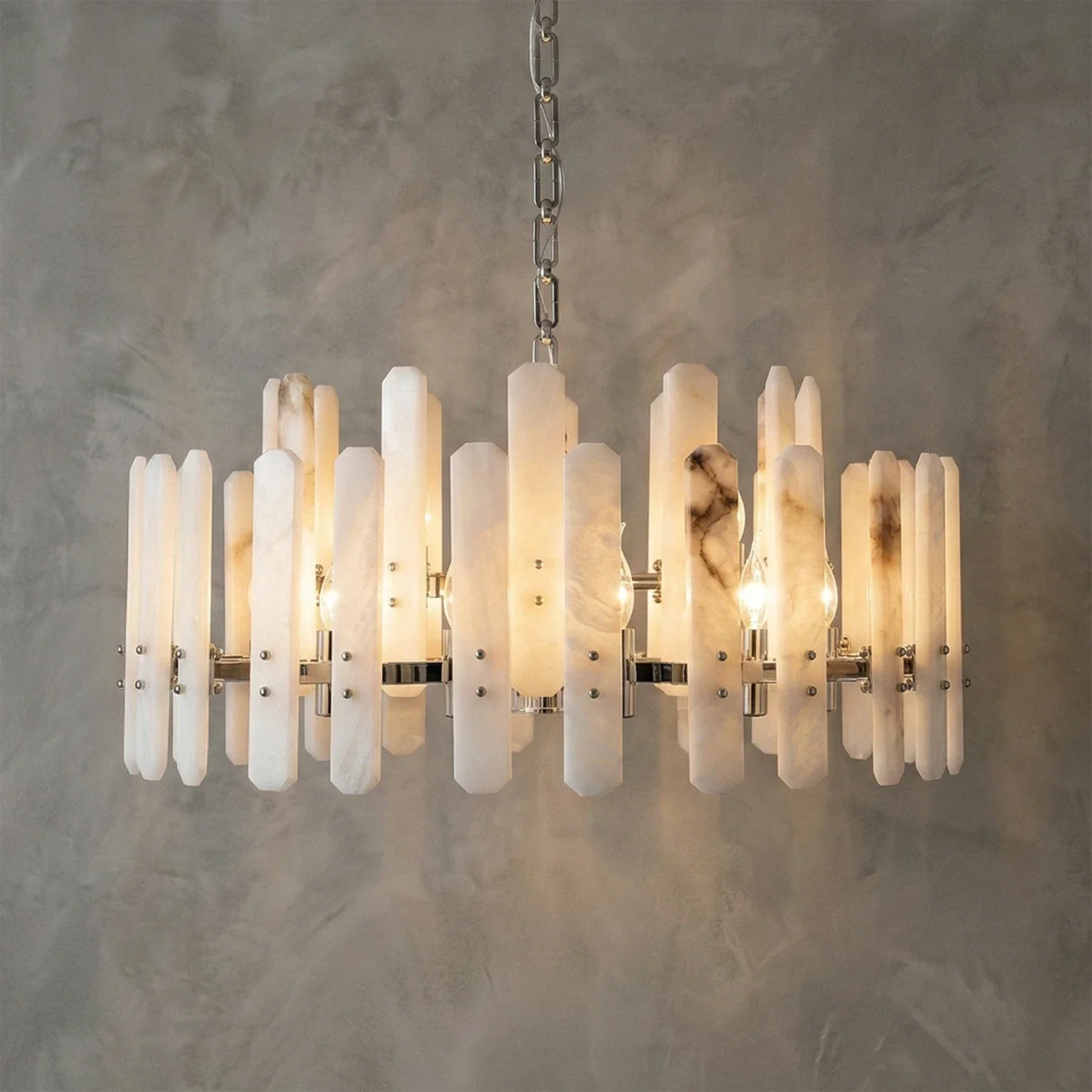 Artisanal Alabaster Large Chandelier | wildoxy