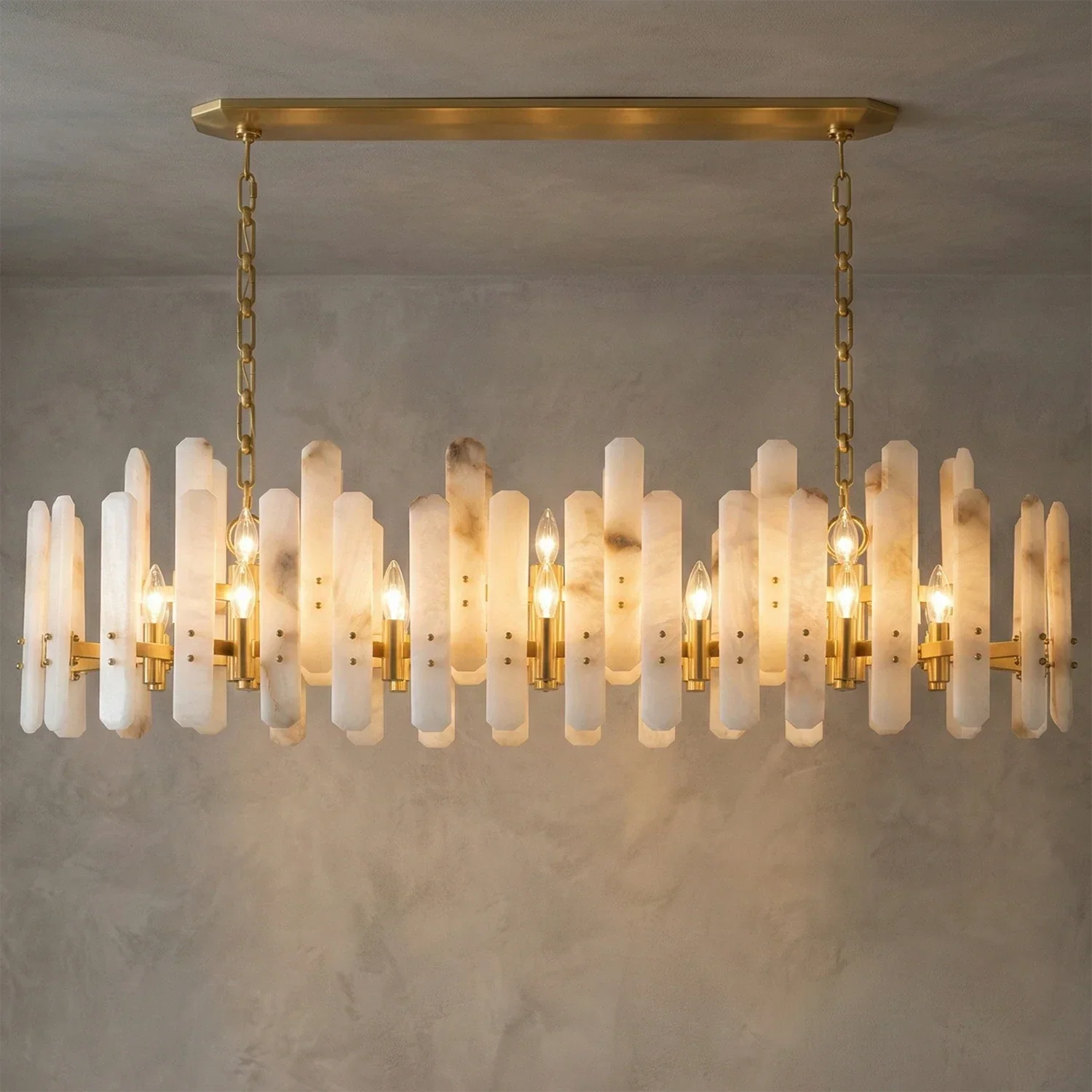 Artisanal Alabaster Large Chandelier | wildoxy
