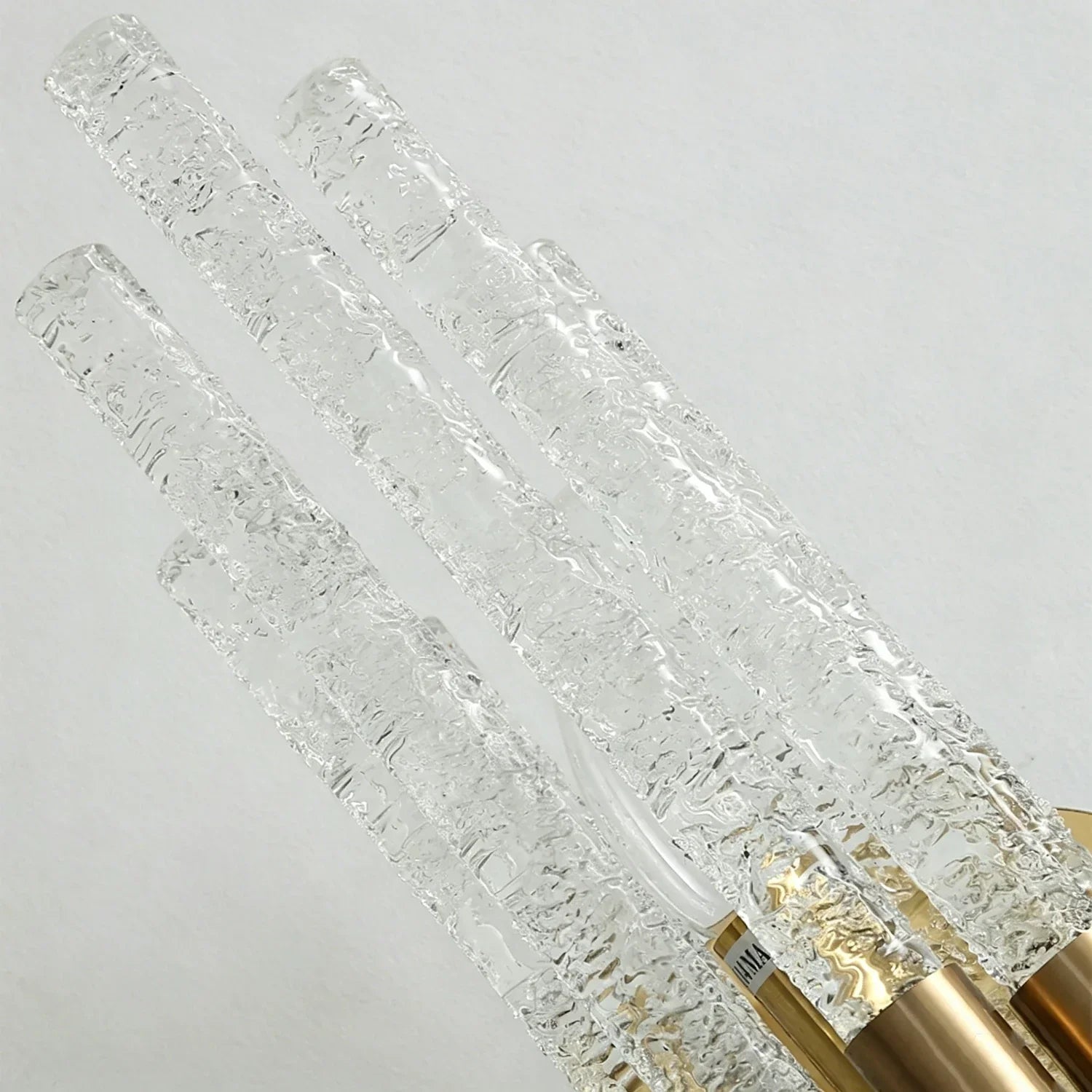Artisanal Rippled Glass Wall Sconce | wildoxy