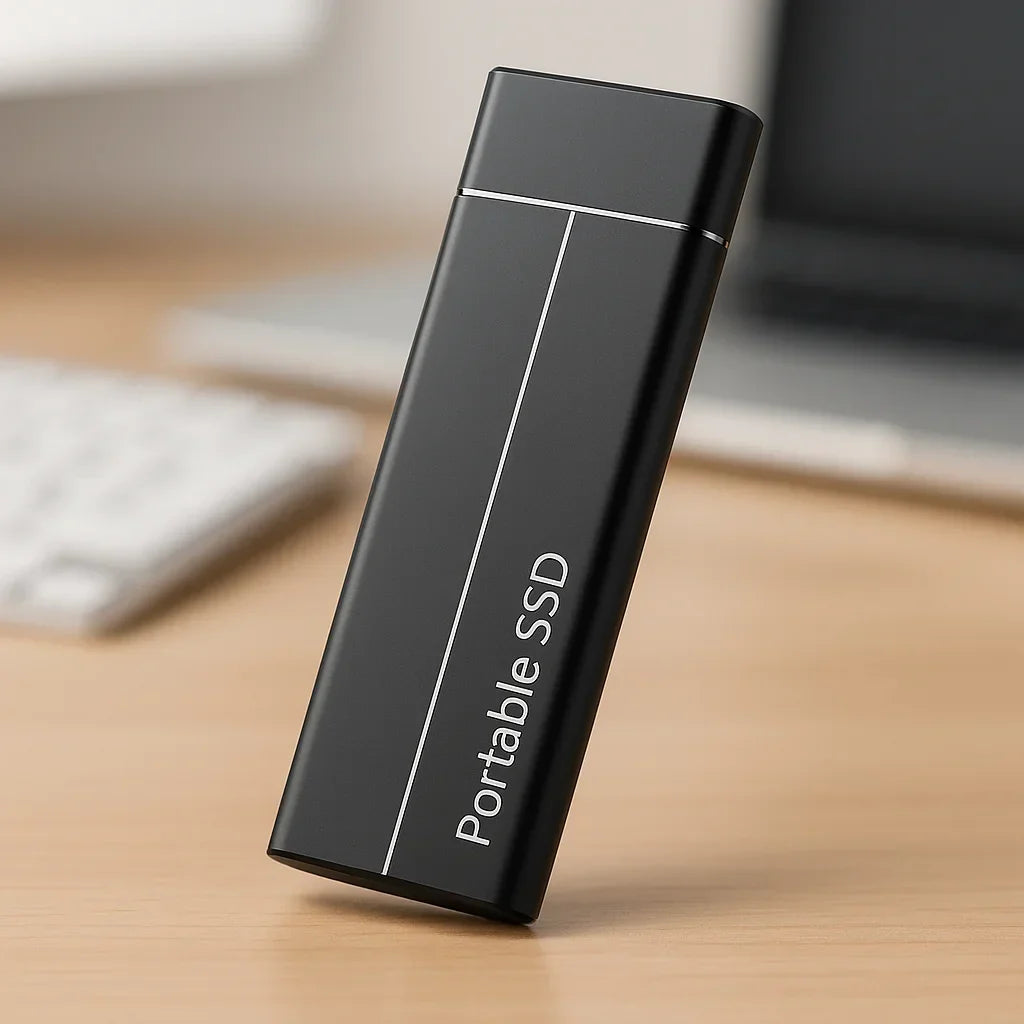 5TB:n kannettava ulkoinen SSD - nopea USB 3.2 -tiedonsiirto