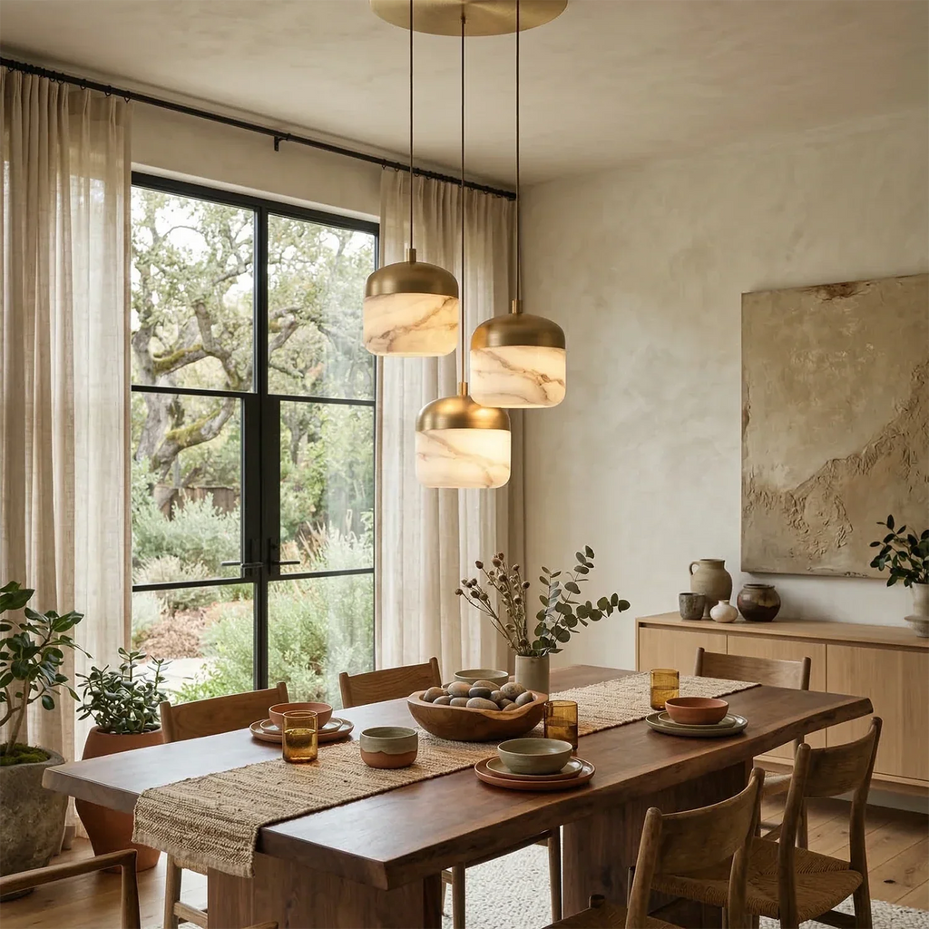 AstaVera Alabaster Pendant Light | wildoxy