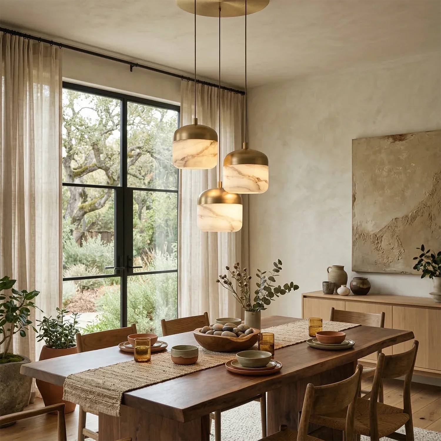 AstaVera Alabaster Pendant Light | wildoxy