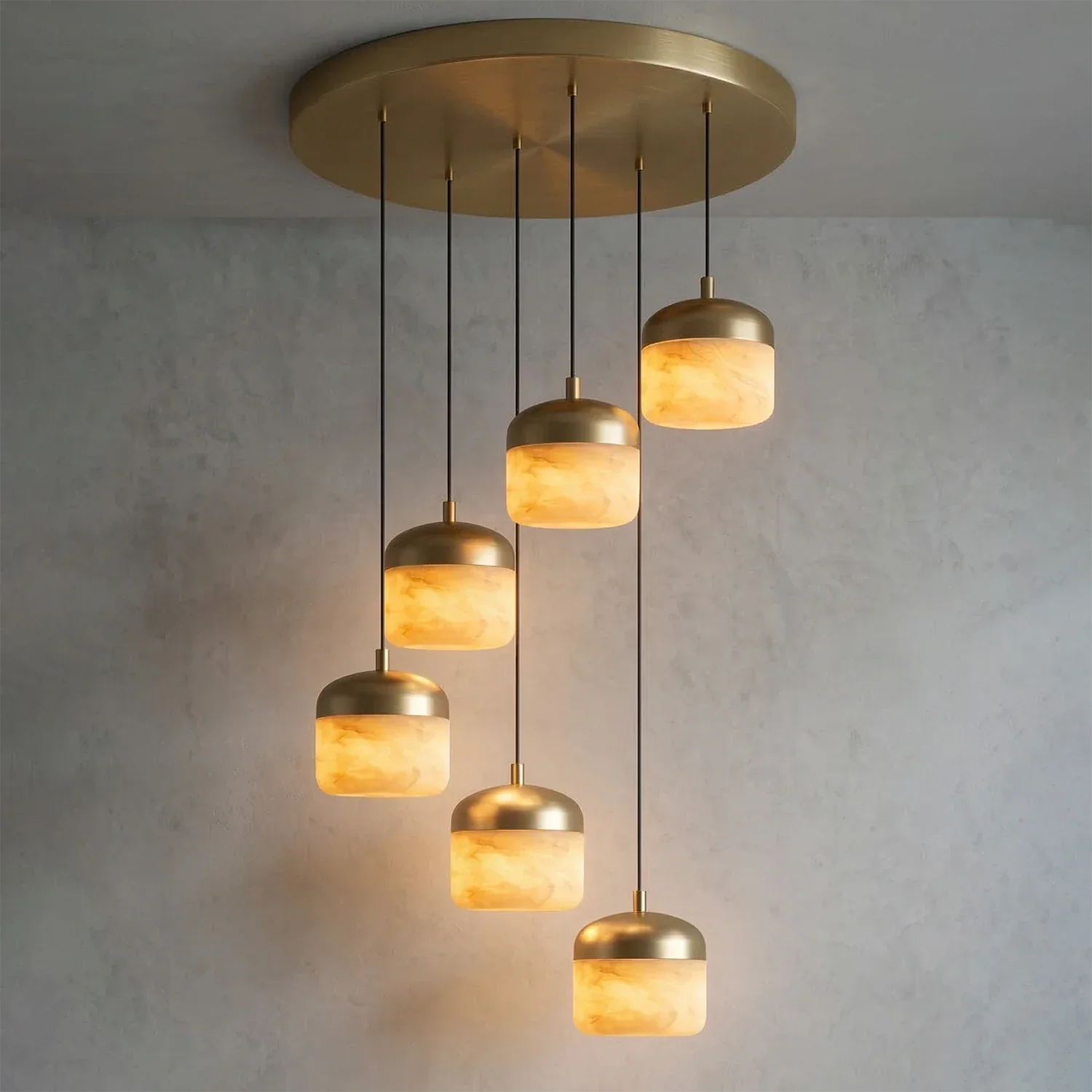 AstaVera Alabaster Pendant Light | wildoxy