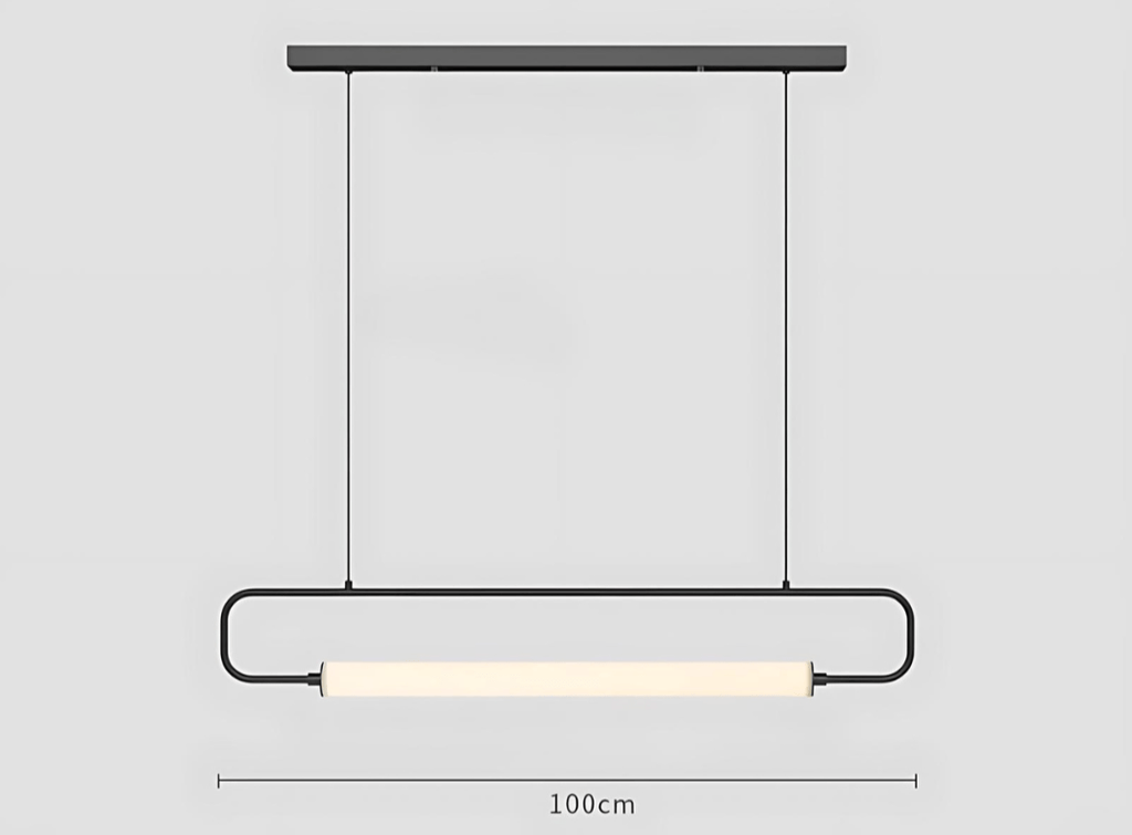 NovaLume Pendelleuchte mit Kabel und Metalloberfläche – ein LED-Leuchtmittel