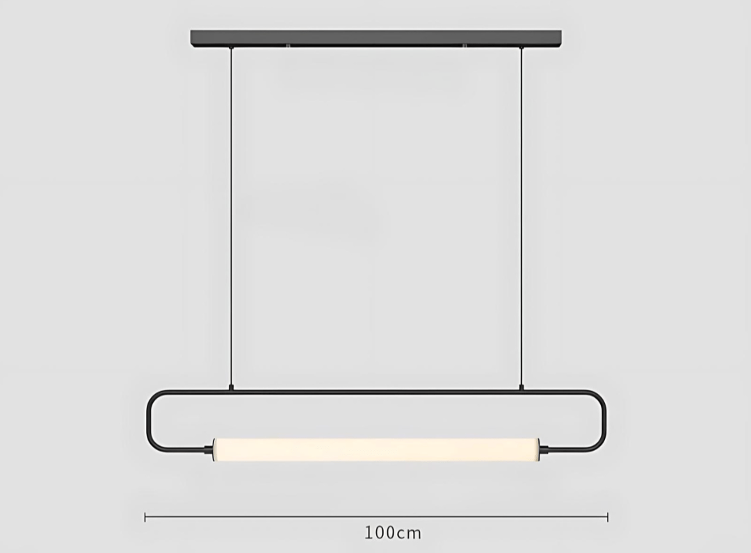 NovaLume Pendelleuchte mit Kabel und Metalloberfläche – ein LED-Leuchtmittel