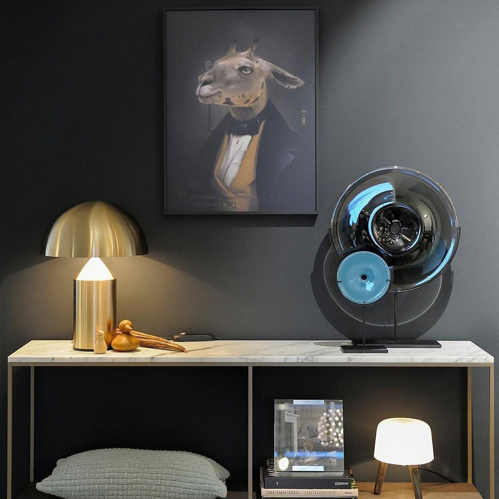 Geometrische Metalllampe — italienisches Design, 2 Größen, 5 Oberflächen