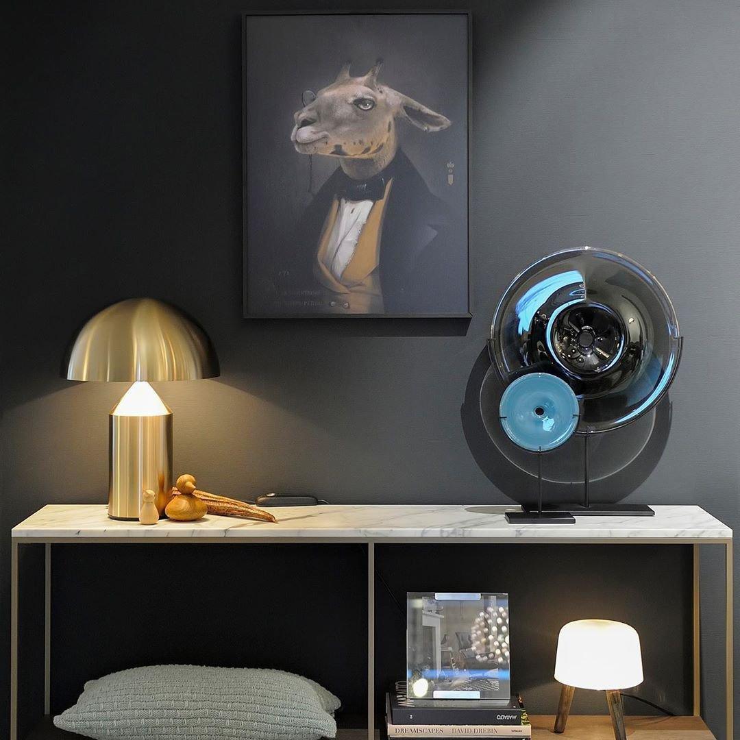 Geometrische Metalllampe — italienisches Design, 2 Größen, 5 Oberflächen