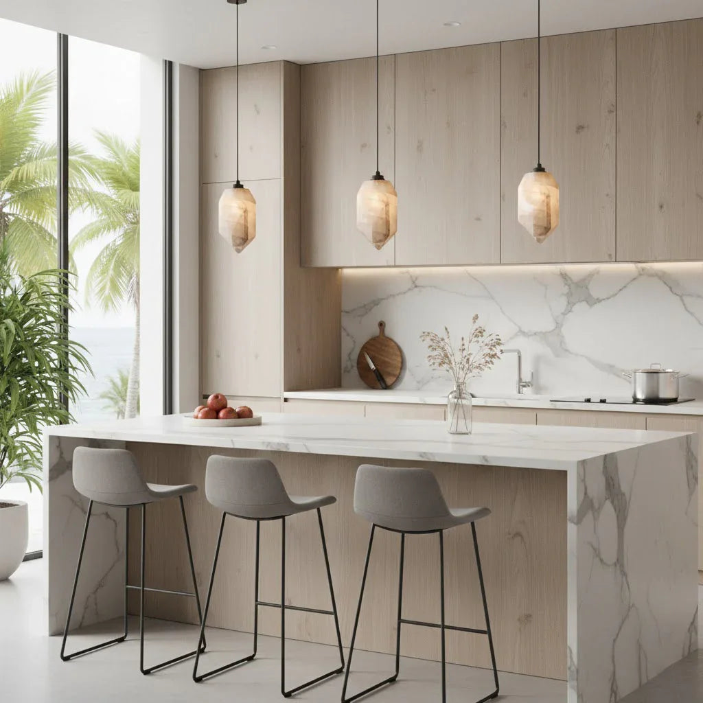 Aubrey Alabaster Pendant Light | wildoxy