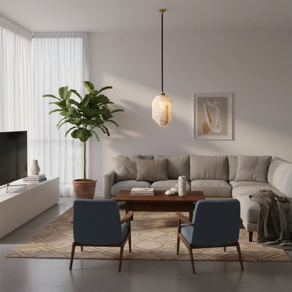 Aubrey Alabaster Pendant Light | wildoxy