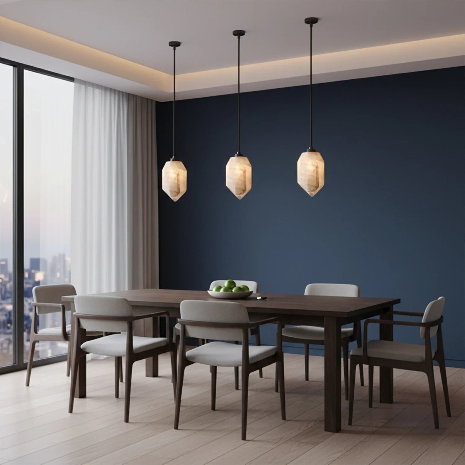 Aubrey Alabaster Pendant Light | wildoxy