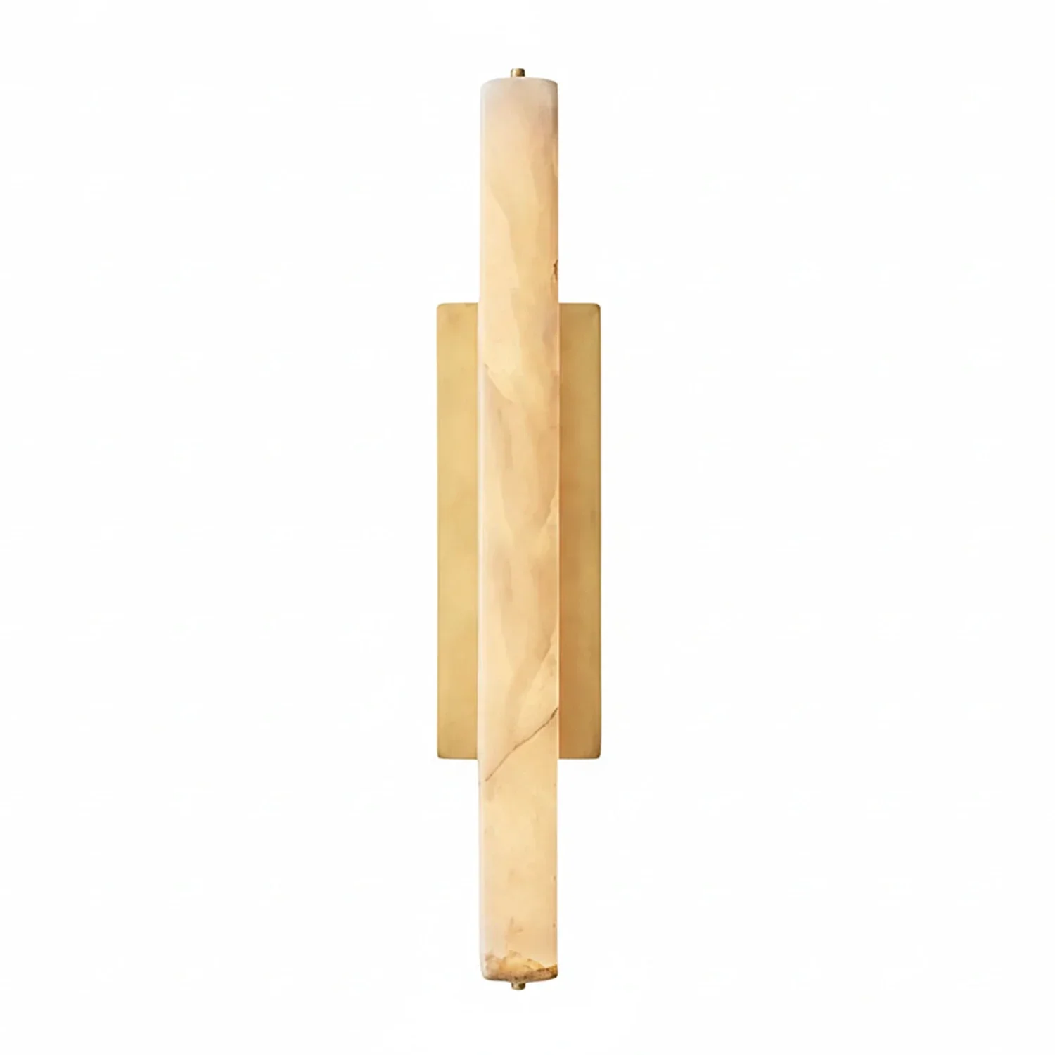 Audon Natural Linear Alabaster Stone Wall Sconce | wildoxy