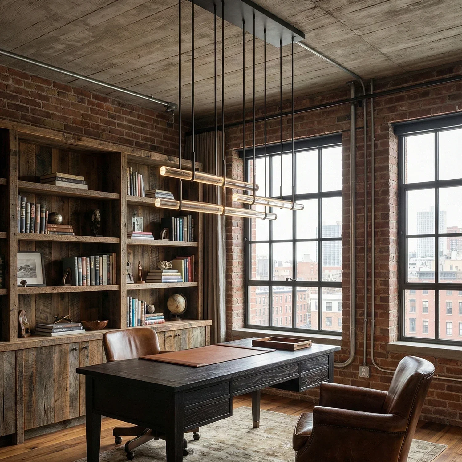 Audubon Crystal-Glow Multi-Bar Linear Chandelier | wildoxy