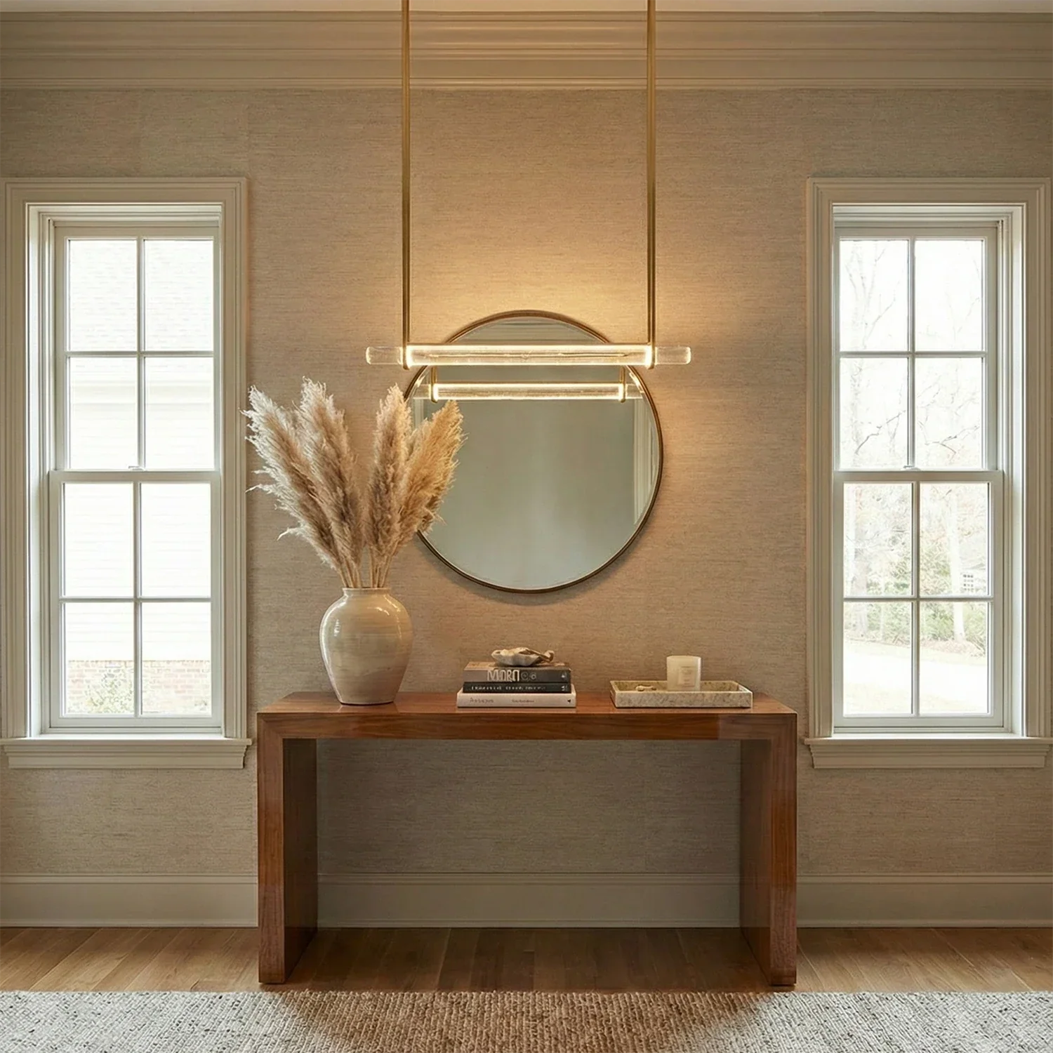 Audubon Crystal-Glow Multi-Bar Linear Chandelier | wildoxy