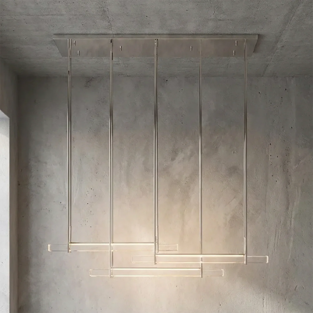 Audubon Crystal-Glow Multi-Bar Linear Chandelier | wildoxy