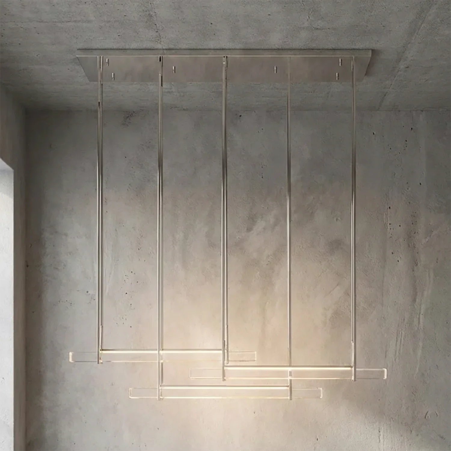 Audubon Crystal-Glow Multi-Bar Linear Chandelier | wildoxy
