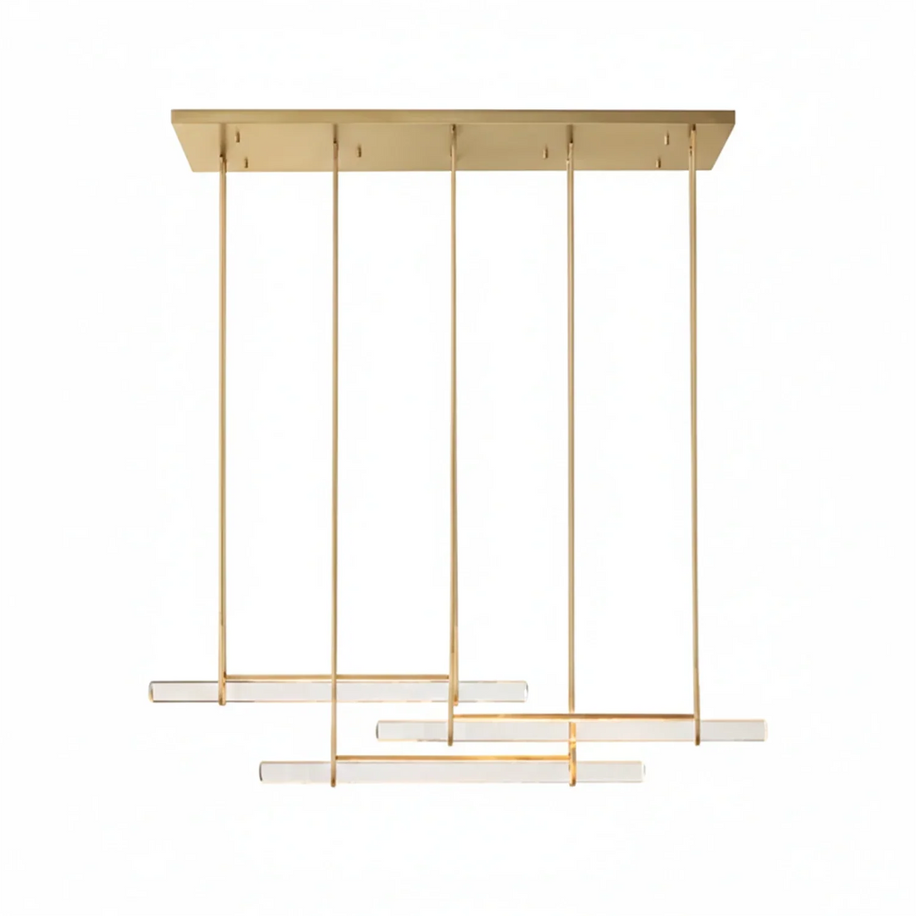 Audubon Crystal-Glow Multi-Bar Linear Chandelier | wildoxy