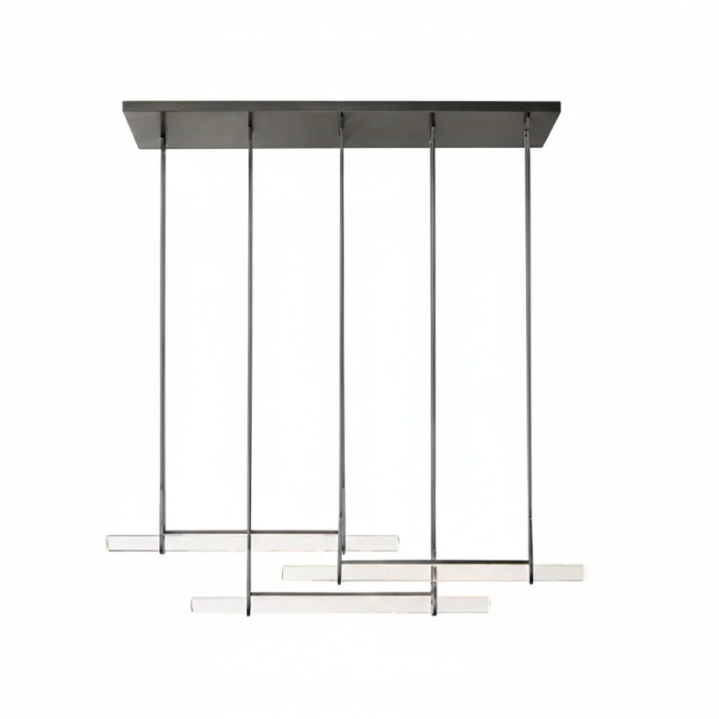 Audubon Crystal-Glow Multi-Bar Linear Chandelier | wildoxy