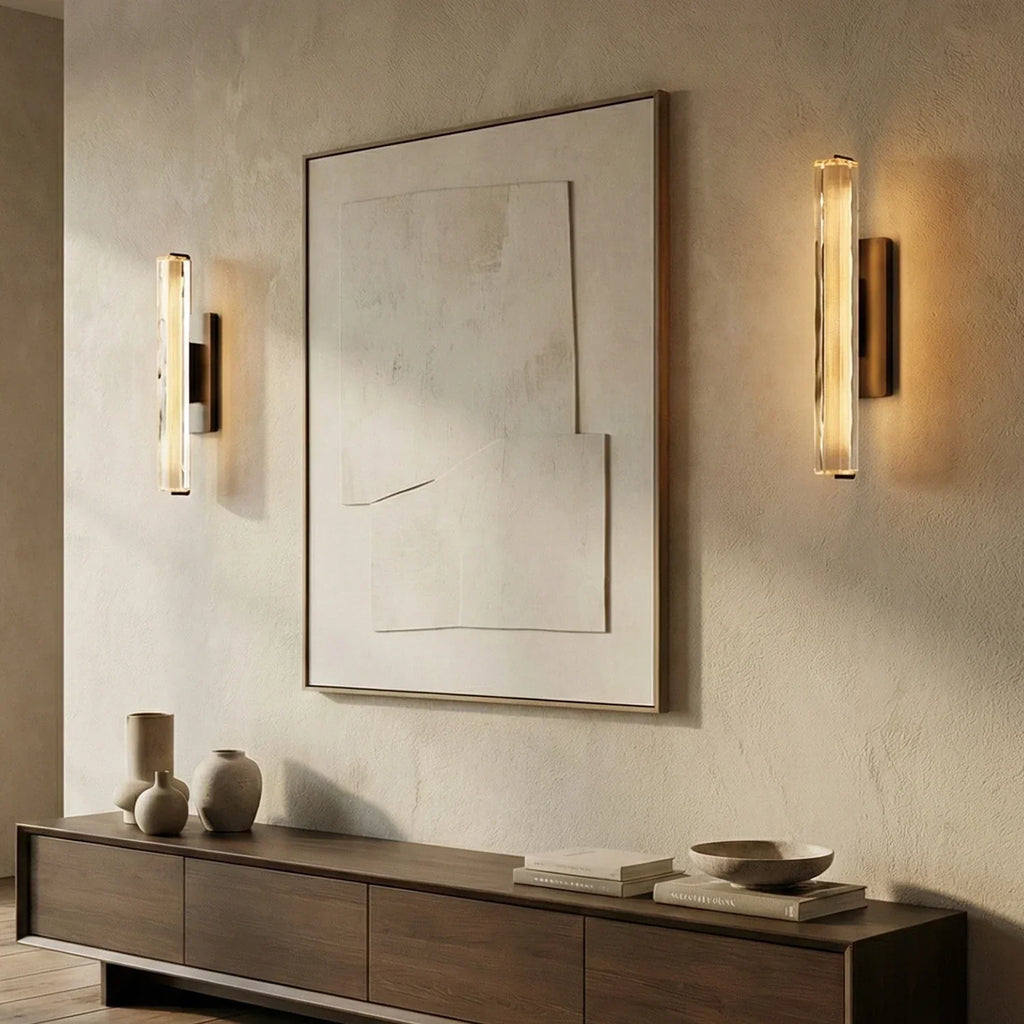 Audubonne Minimalist Crystal Column Sconce | wildoxy