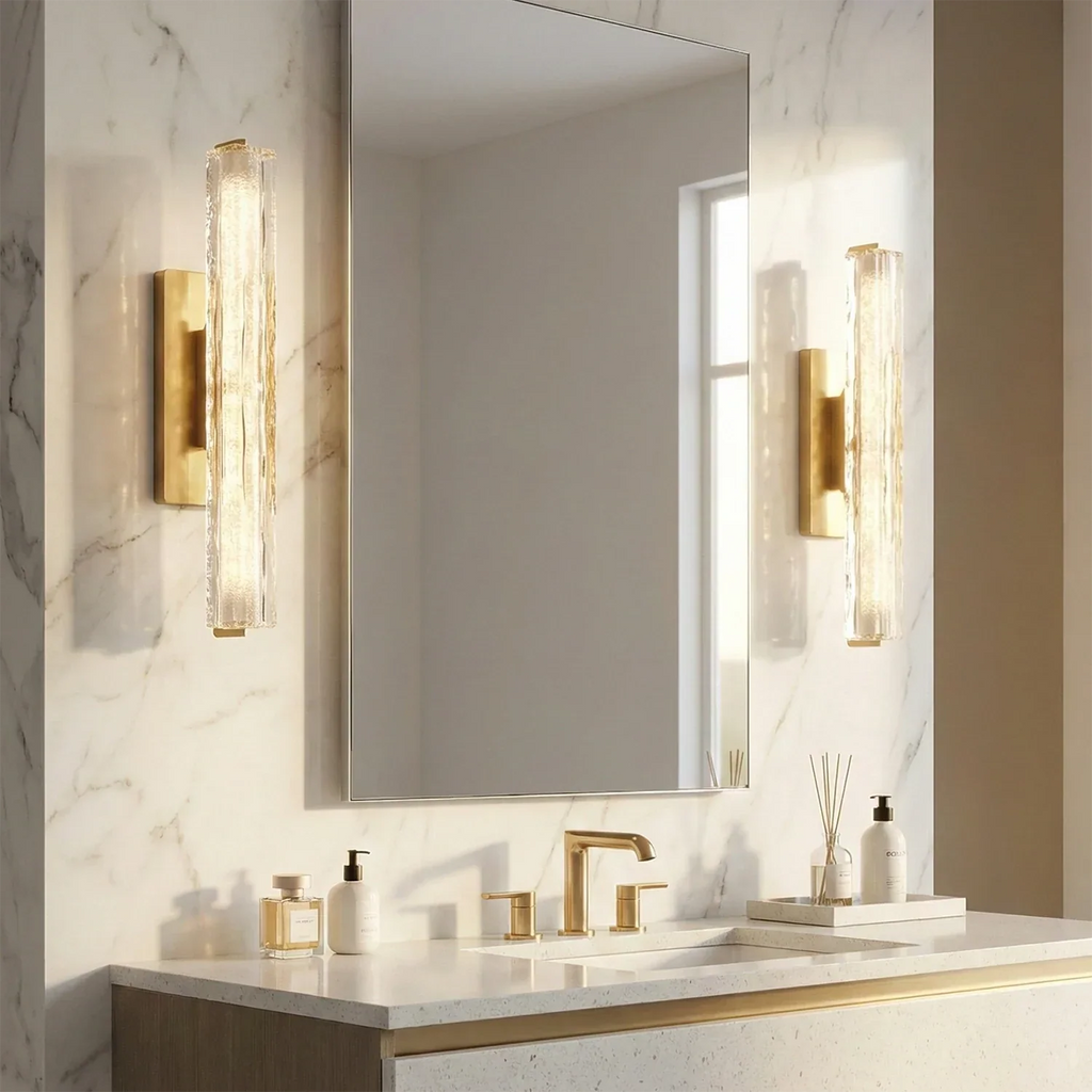 Audubonne Minimalist Crystal Column Sconce | wildoxy