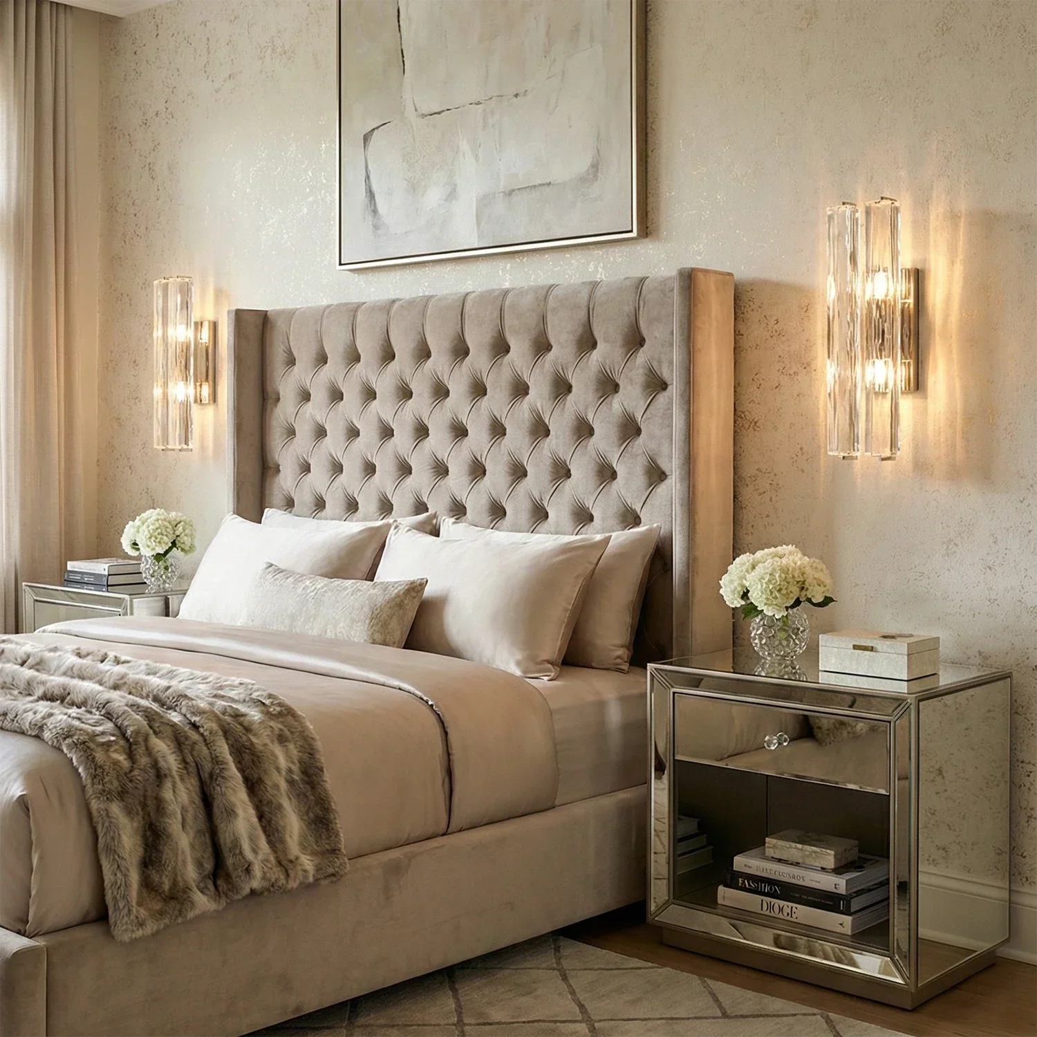 Audubonne Minimalist Crystal Column Sconce | wildoxy