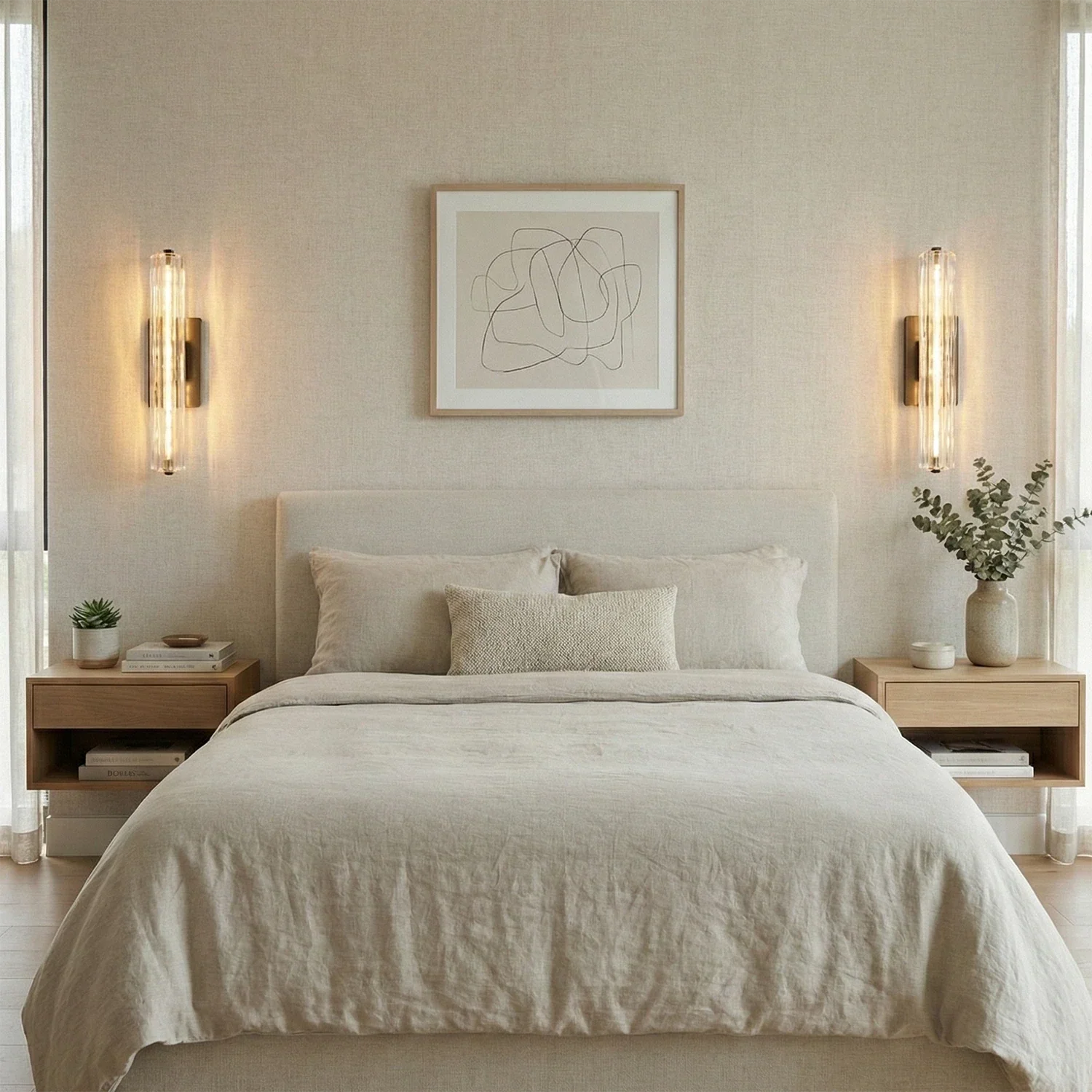 Audubonne Minimalist Crystal Column Sconce | wildoxy