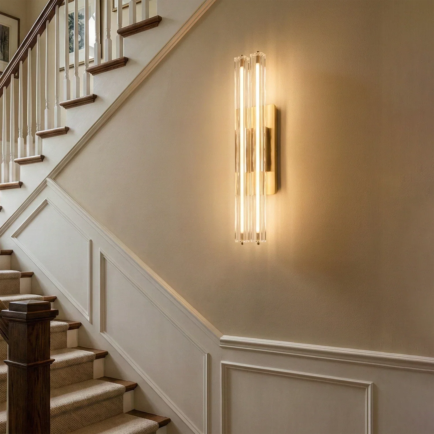 Audubonne Minimalist Crystal Column Sconce | wildoxy