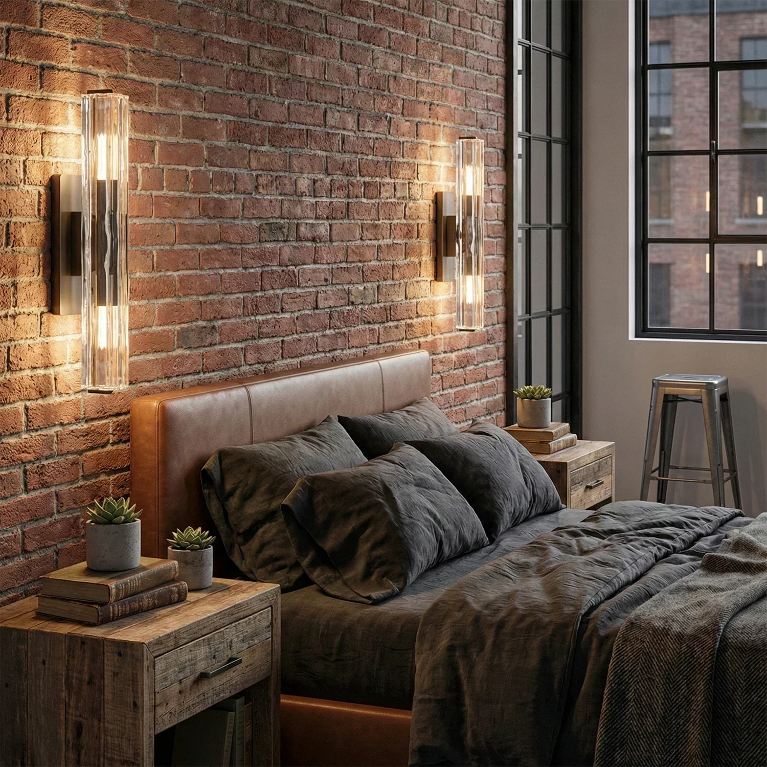 Audubonne Minimalist Crystal Column Sconce | wildoxy