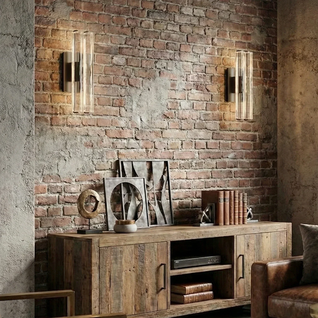 Audubonne Minimalist Crystal Column Sconce | wildoxy