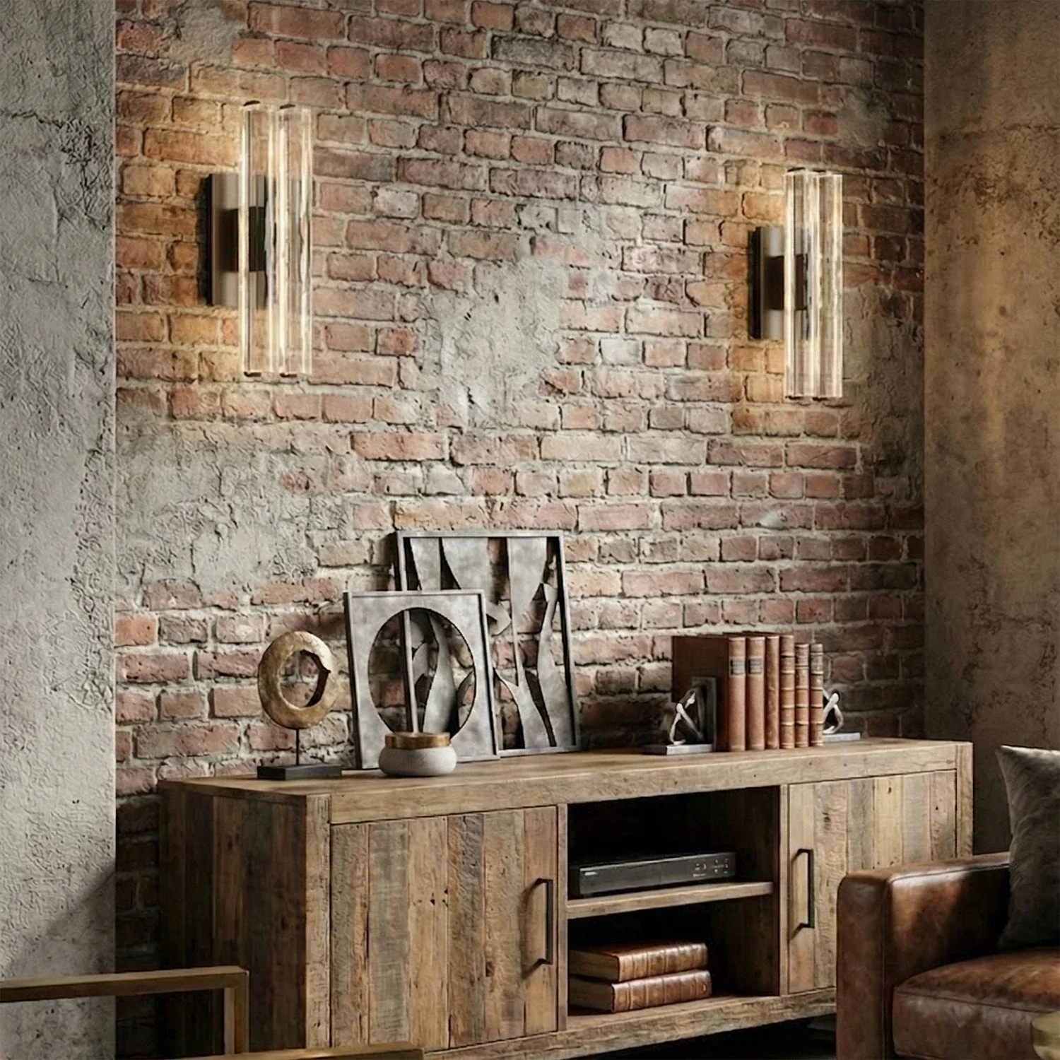 Audubonne Minimalist Crystal Column Sconce | wildoxy
