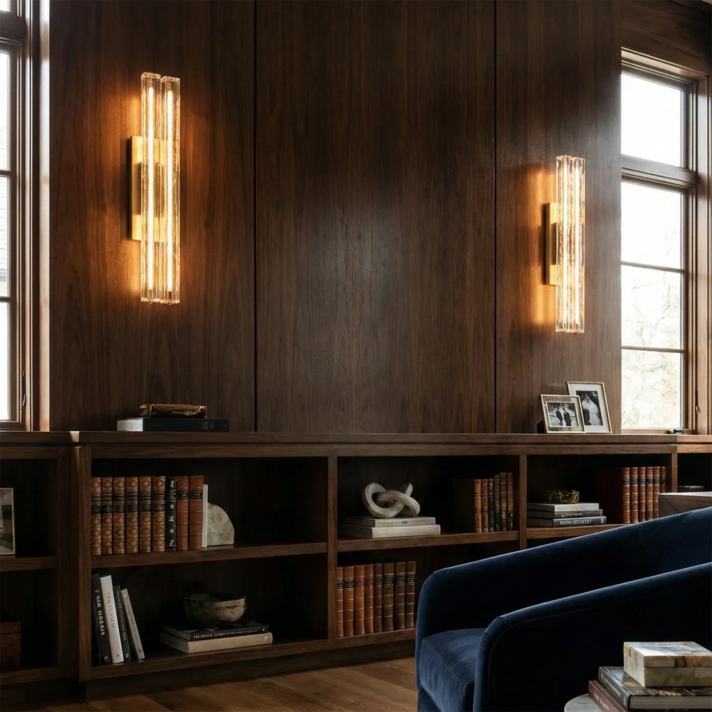 Audubonne Minimalist Crystal Column Sconce | wildoxy
