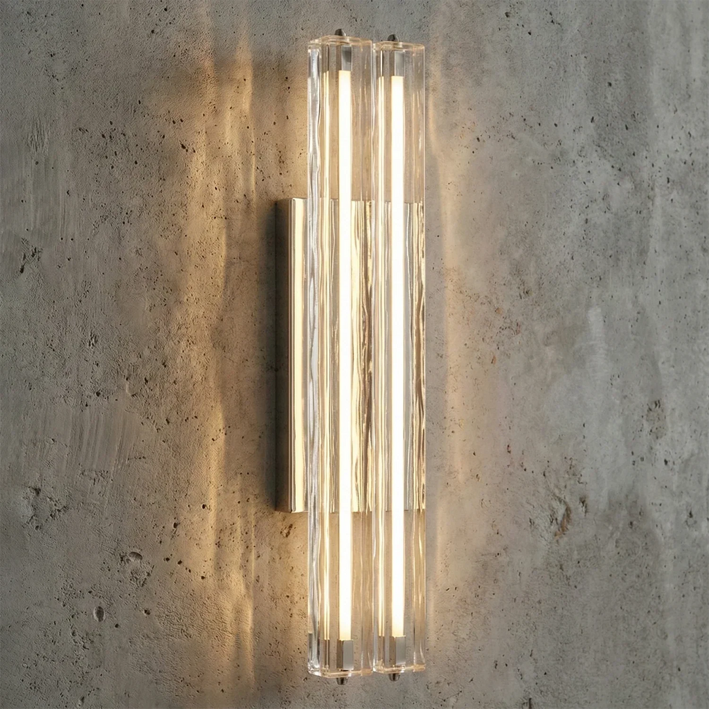 Audubonne Minimalist Crystal Column Sconce | wildoxy