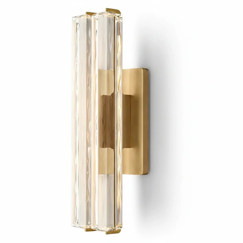 Audubonne Minimalist Crystal Column Sconce | wildoxy
