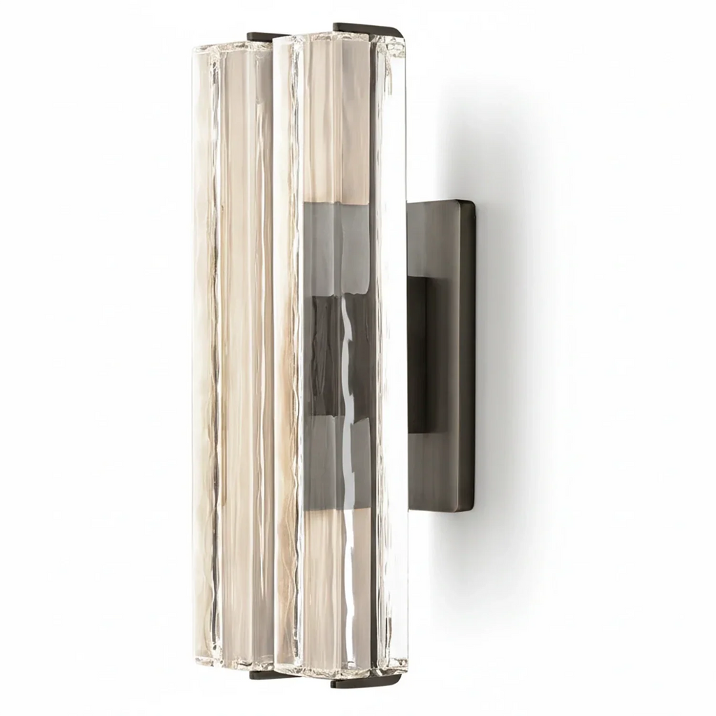 Audubonne Minimalist Crystal Column Sconce | wildoxy