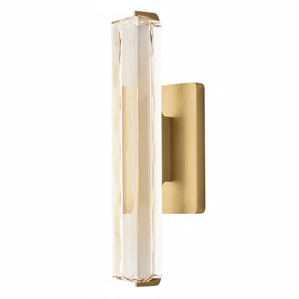 Audubonne Minimalist Crystal Column Sconce | wildoxy