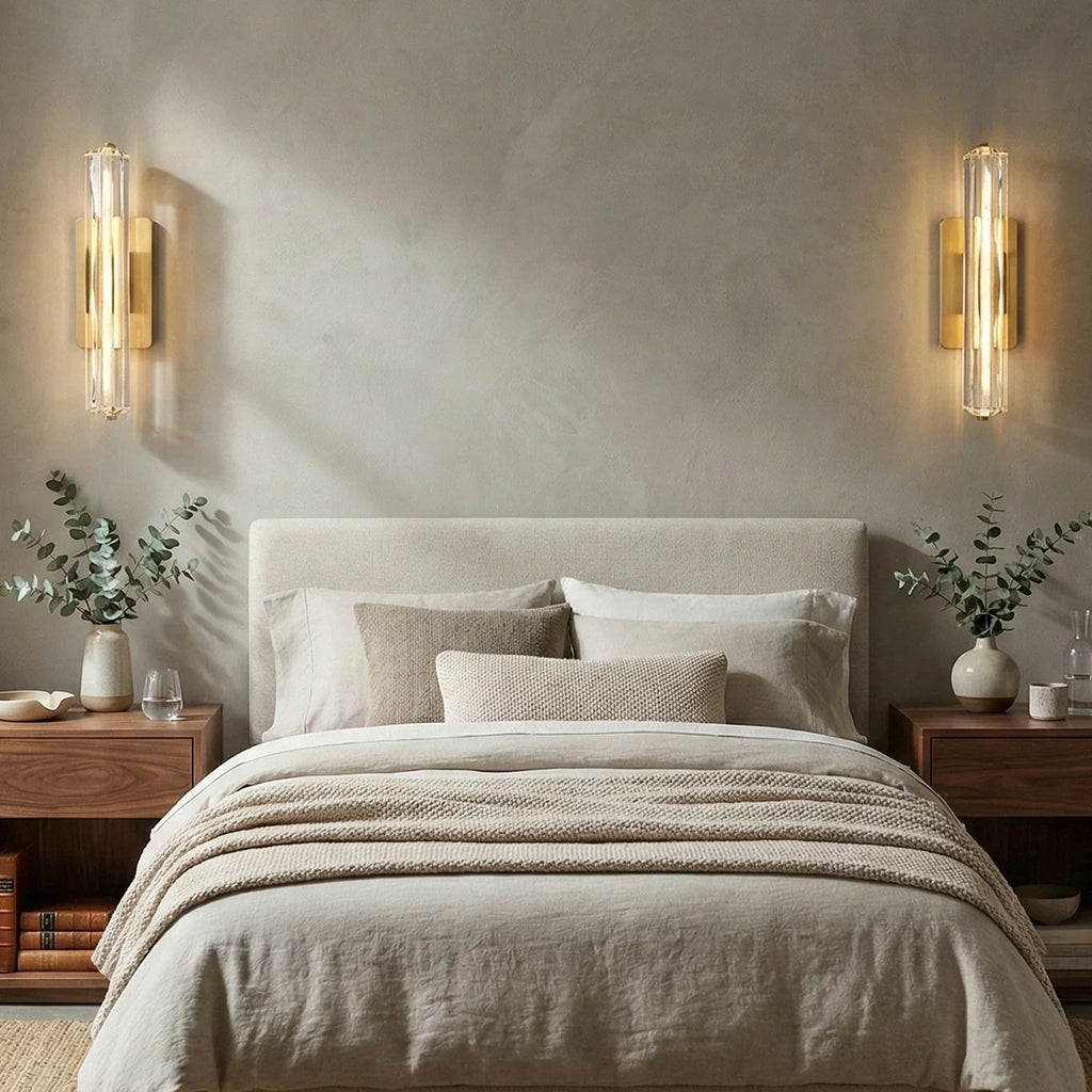 Audubonne Minimalist Crystal Column Sconce | wildoxy