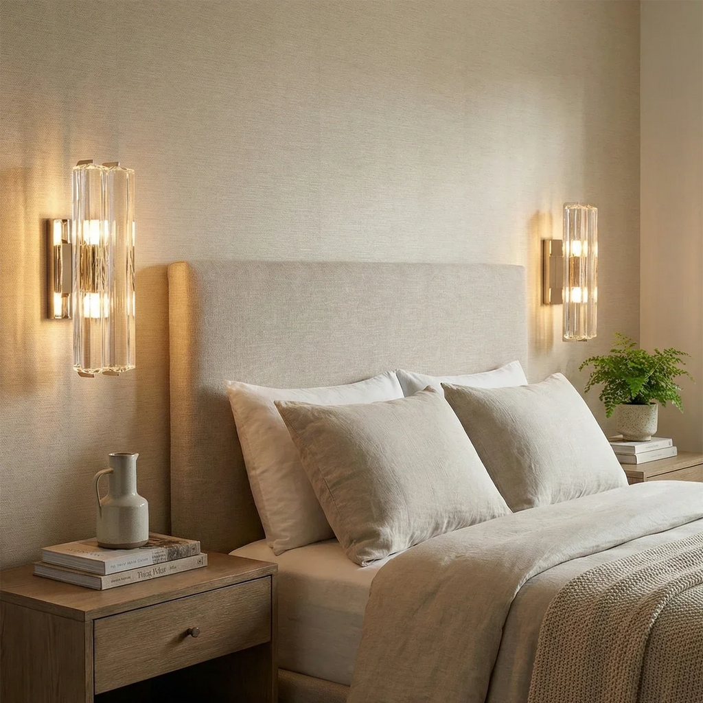 Audubonne Minimalist Crystal Column Sconce | wildoxy