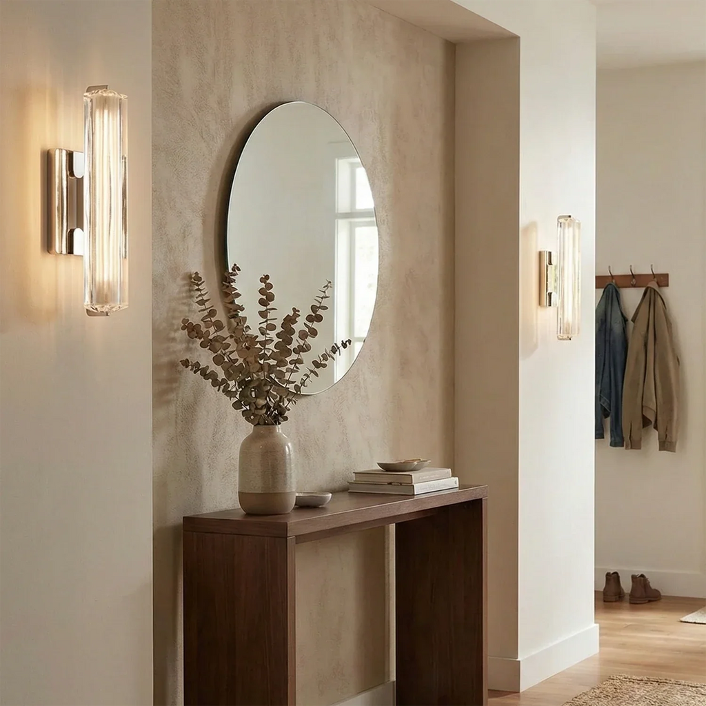 Audubonne Minimalist Crystal Column Sconce | wildoxy